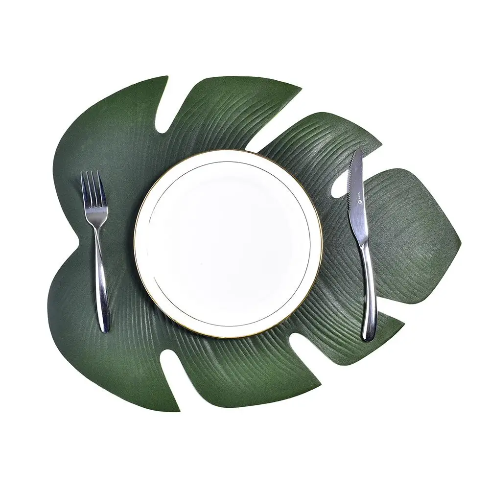 Leaf Placemat Artificial Green Plant Insulation Non-slip Tableware Home Western Anti-hot Plate Table Kitchen Decor Mats
Leaf Placemat Artificial Green Plant Insulation Non-slip Tableware Home Western Anti-hot Plate Table Kitchen Decor Mats