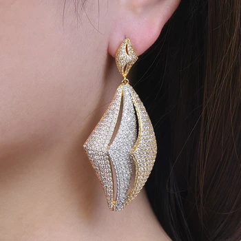 missvikki Natural Delicate Pendant Earrings Full Micro Paved Cubic Zircon Handmade Luxury Noble Women Earring Fashion Jewelry
missvikki Natural Delicate Pendant Earrings Full Micro Paved Cubic Zircon Handmade Luxury Noble Women Earring Fashion Jewelry