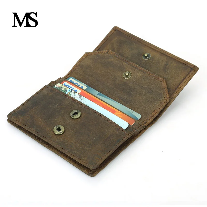 Genuine Leather Business Cards Holders Vintage Cards Package Short Style 2 Folds Credit Card Holder With Coin Pocket TWB025-1
Genuine Leather Business Cards Holders Vintage Cards Package Short Style 2 Folds Credit Card Holder With Coin Pocket TWB025-1