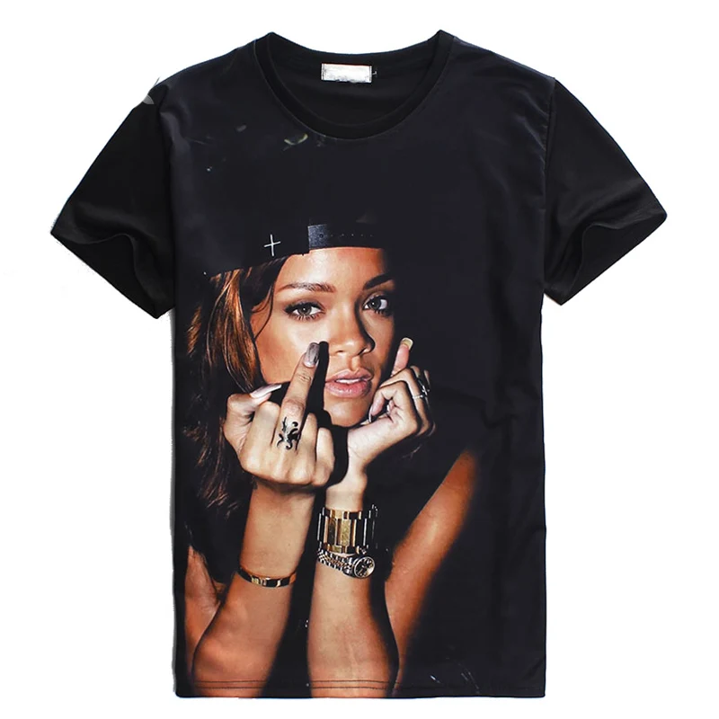 2019 Summer Character Sexy Tops Short Sleeve Men/Women T Shirt Black Star Rihanna Print Short-Sleeve Casual 3D T-shirt Top Tees
2019 Summer Character Sexy Tops Short Sleeve Men/Women T Shirt Black Star Rihanna Print Short-Sleeve Casual 3D T-shirt Top Tees