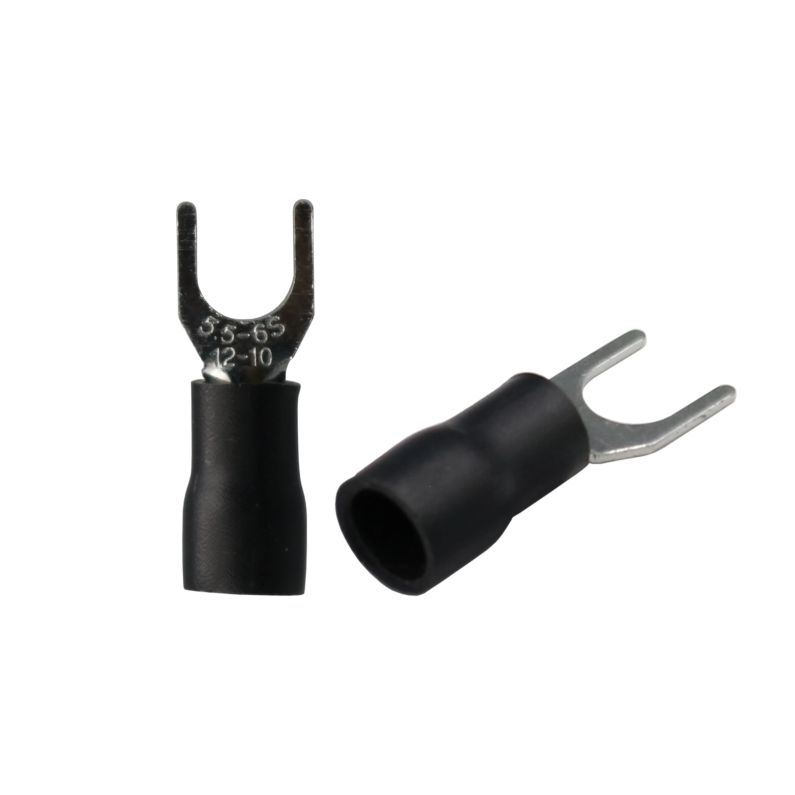 500Pcs 16~14AWG Black Furcate Pre-Insulating Fork Spade SV3.5-5 Crimp Terminals
500Pcs 16~14AWG Black Furcate Pre-Insulating Fork Spade SV3.5-5 Crimp Terminals