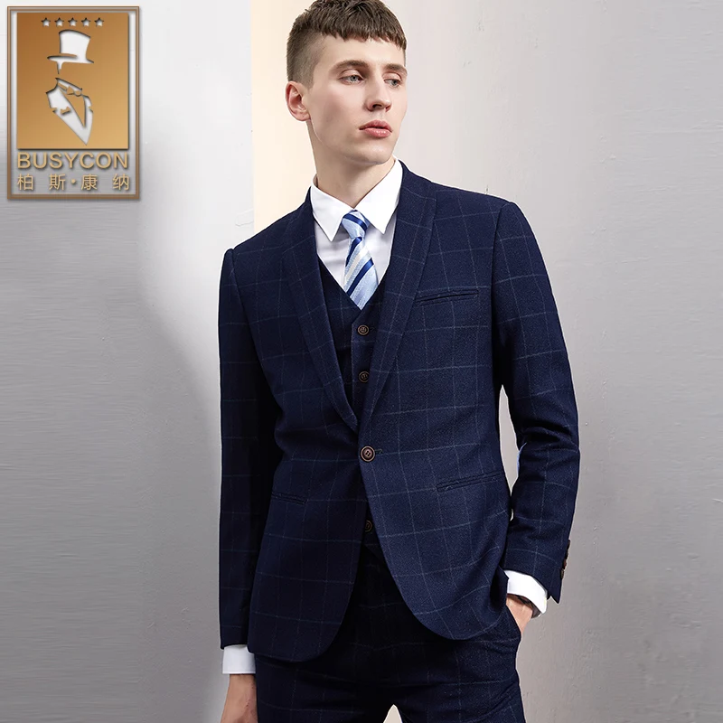 Plaid Royal Blue Mens Suit Wedding Groom 2016 Evening Formal Terno Slim Fit 3 Piece Costume Homme Mariage
Plaid Royal Blue Mens Suit Wedding Groom 2016 Evening Formal Terno Slim Fit 3 Piece Costume Homme Mariage