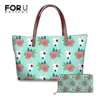FORUDESIGNS Women Bag Luxury Handbags Women Bags Designer Bull Terrier Printing Ladies Handbags Wallets and Bags for Women 2018
FORUDESIGNS Women Bag Luxury Handbags Women Bags Designer Bull Terrier Printing Ladies Handbags Wallets and Bags for Women 2018