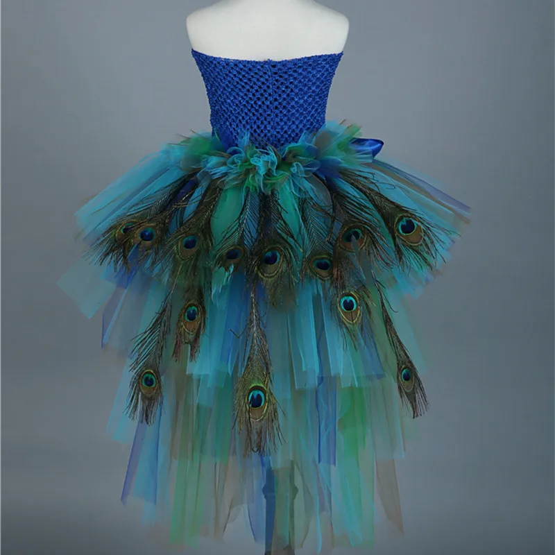 Girls Pageants Feathers Peacock Dress Pretty Baby Kids Party Tulle Tutu Dress For Evening Birthday Performance Photograph 2-14Y
Girls Pageants Feathers Peacock Dress Pretty Baby Kids Party Tulle Tutu Dress For Evening Birthday Performance Photograph 2-14Y