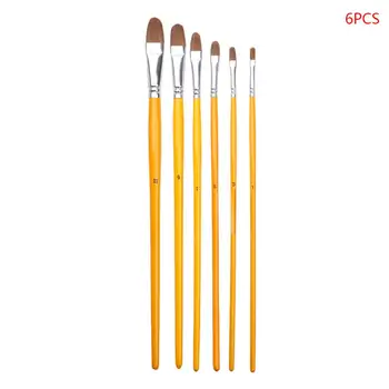 Yellow Birch Wolf Hair Gouache Oil Brush Long Rod Acrylic Brush 6 Sets Of Watercolor Pen 1 Set Of 6 Round Front Brushes
Yellow Birch Wolf Hair Gouache Oil Brush Long Rod Acrylic Brush 6 Sets Of Watercolor Pen 1 Set Of 6 Round Front Brushes
