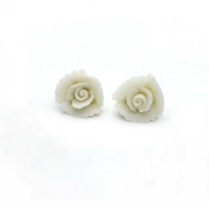 10mm DIY Handmade Colorful Artistic Ceramic jewery white flowers Stainless steel stud earrings women Decoration Accessory
10mm DIY Handmade Colorful Artistic Ceramic jewery white flowers Stainless steel stud earrings women Decoration Accessory