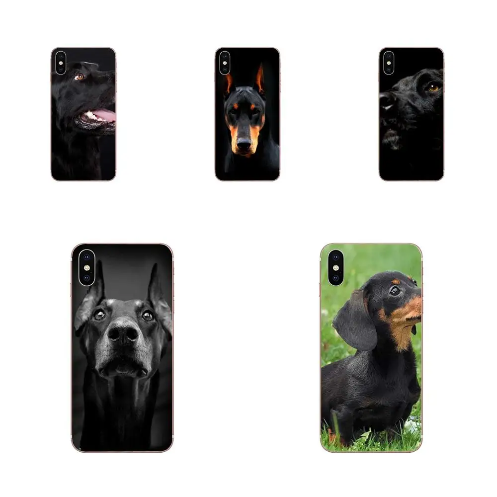 Новый черный чехол для телефона Xiaomi Redmi Mi Note 7 8 9 SE Pro Lite Go Play Black Dachshund собака