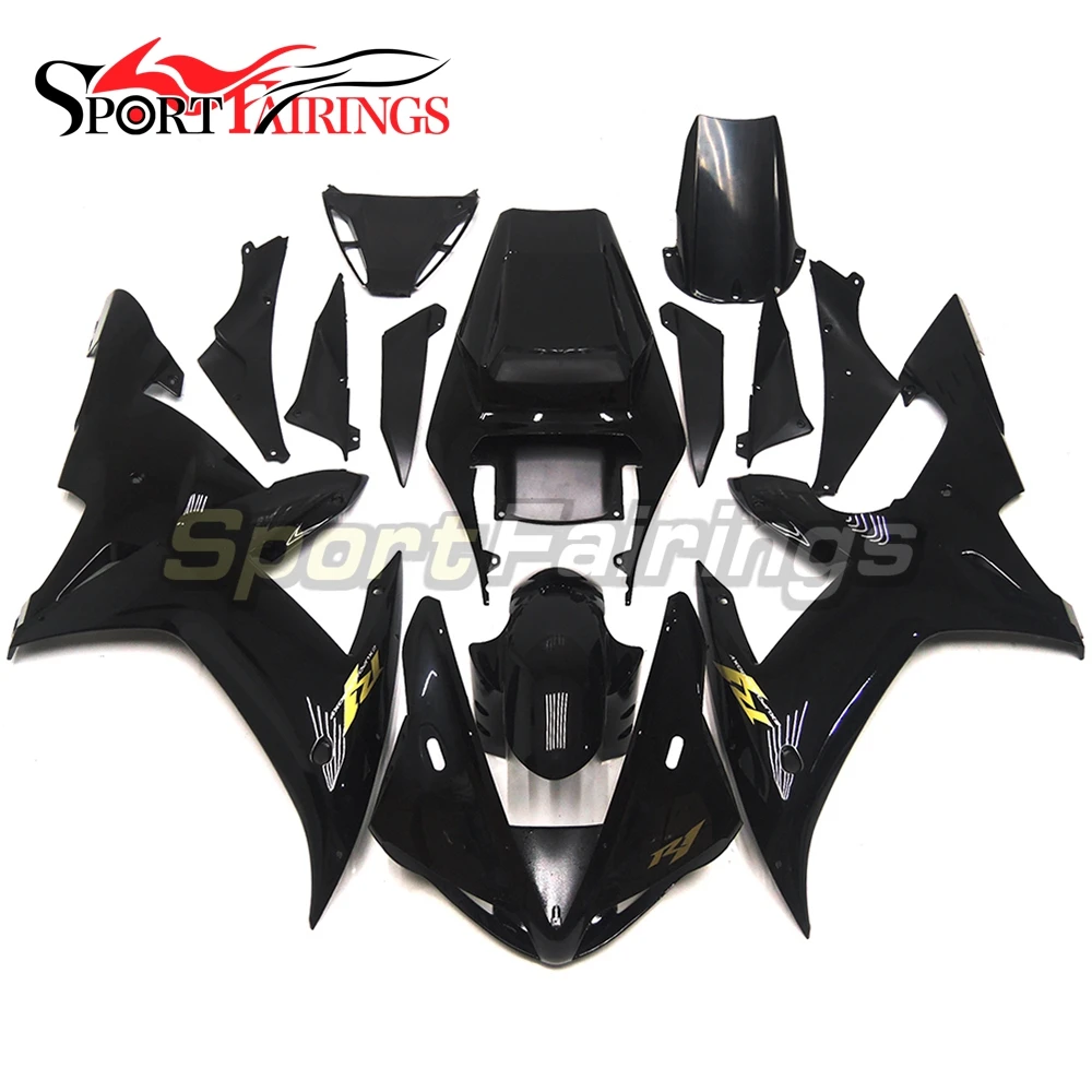 

Injection ABS Full Fairings For Yamaha YZF 1000 R1 Year 2002 2003 02-03 Motorcycle Kit Bodywork Cowlings Gloss Black Carenes New