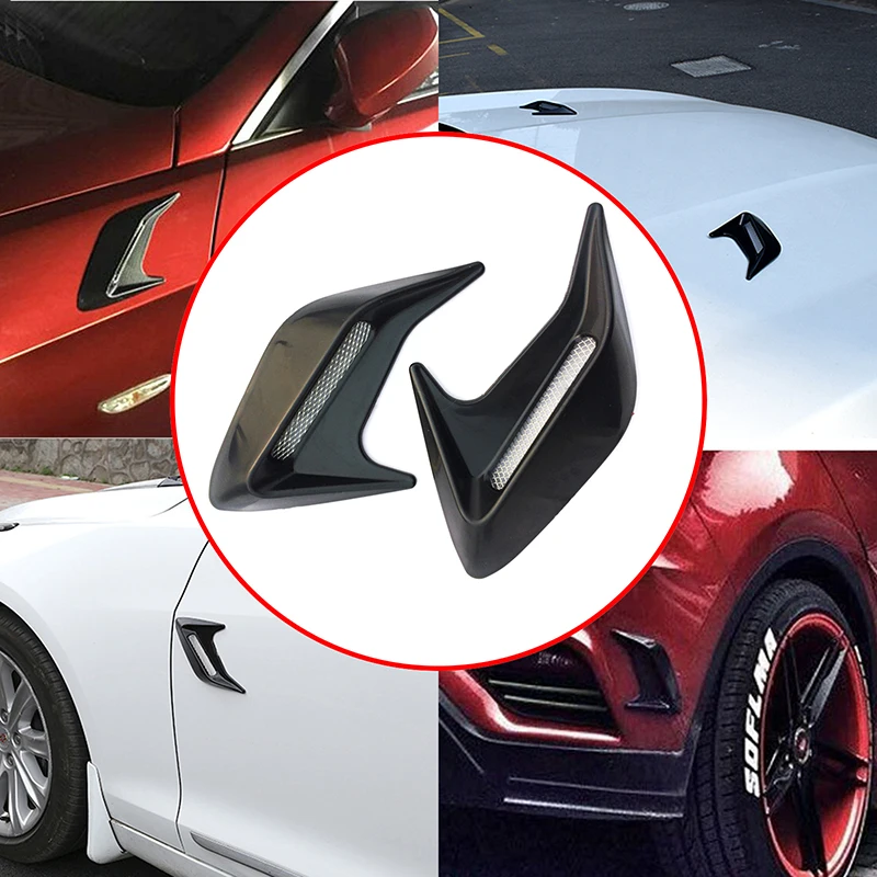 2pcs ABS Car Styling Exterior Decorative stickers Simulation car Side Air Scoop Exhaust Port Outlet Flow Intake Hood Vent Bonnet
2pcs ABS Car Styling Exterior Decorative stickers Simulation car Side Air Scoop Exhaust Port Outlet Flow Intake Hood Vent Bonnet