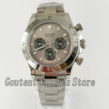 New 39mm bliger Luminous gray dial date week indicator automatic mens watch 
New 39mm bliger Luminous gray dial date week indicator automatic mens watch