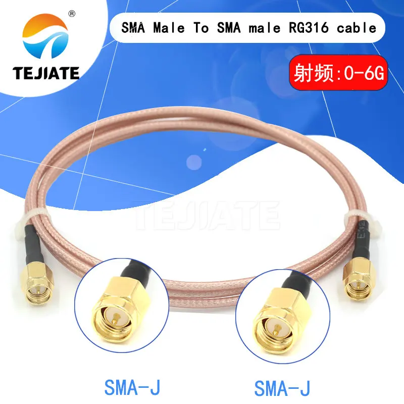 SMA Male To SMA male RG316 cable assembly Jumper Pigtail 5cm/10/15/30/50cm/1m SMA plug Crimp FPV RG316 Cable 50ohms
SMA Male To SMA male RG316 cable assembly Jumper Pigtail 5cm/10/15/30/50cm/1m SMA plug Crimp FPV RG316 Cable 50ohms