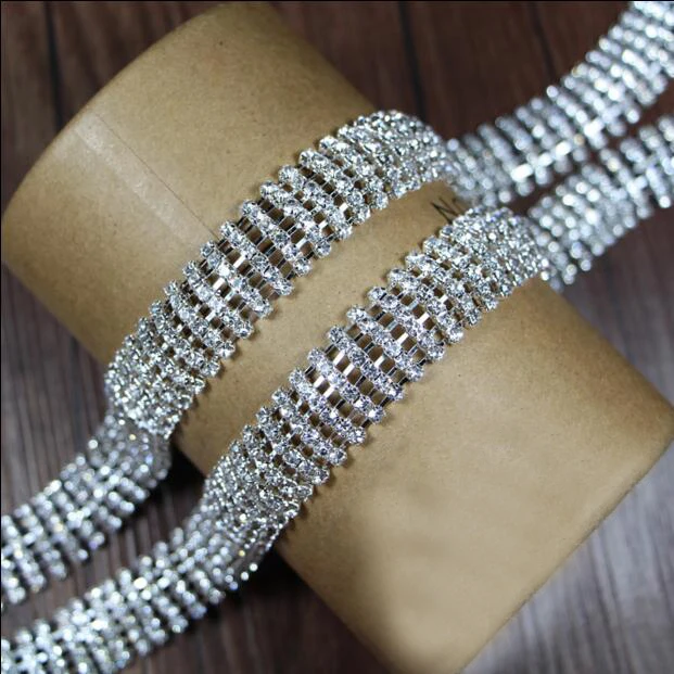 2yards New Rhinestone Lace Trim Ribbon Diamond Crystal Chain DIY Wedding Dress Decoration For Sewing Clothing Collar Accessories
2yards New Rhinestone Lace Trim Ribbon Diamond Crystal Chain DIY Wedding Dress Decoration For Sewing Clothing Collar Accessories