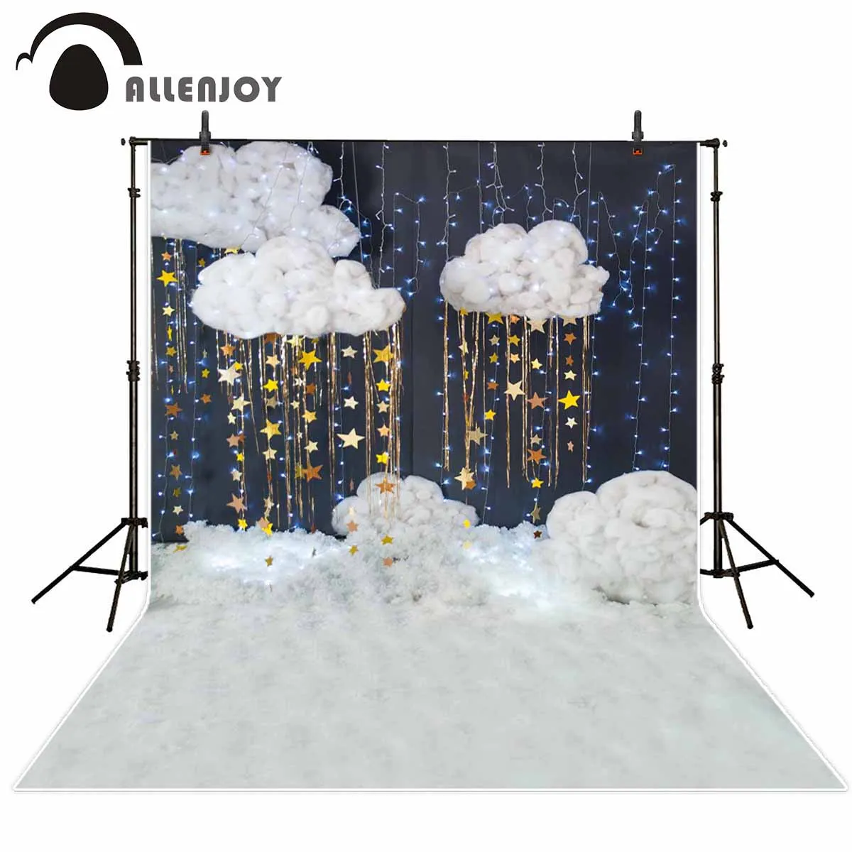 Allenjoy Baby shower photography background cloud star glitter decoration backdrop children party newborn photo studio photocall
Allenjoy Baby shower photography background cloud star glitter decoration backdrop children party newborn photo studio photocall