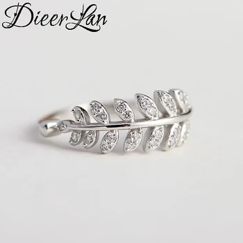 DIEERLAN Elegant 925 Sterling Silver Crystal Leaf Rings for Women Adjustable Size Engagement Ring Fashion Jewelry Anillos Mujer
DIEERLAN Elegant 925 Sterling Silver Crystal Leaf Rings for Women Adjustable Size Engagement Ring Fashion Jewelry Anillos Mujer