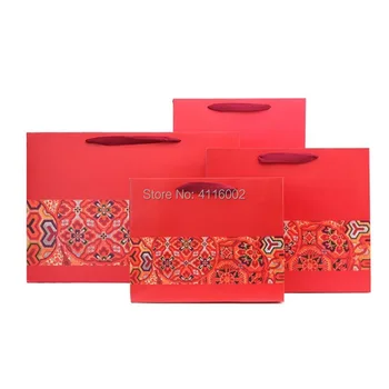 100pcs Chinese Style Wedding Party Favor Gift Bags Red Flower Kraft Paper Packaging Bags With Handle Festival Gift Bags
100pcs Chinese Style Wedding Party Favor Gift Bags Red Flower Kraft Paper Packaging Bags With Handle Festival Gift Bags
