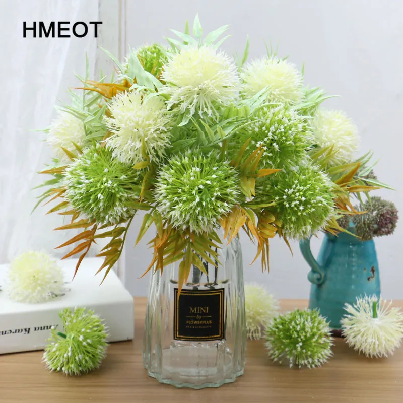 HMEOT 2 pcs plastic artificial Dandelion flower head Simulation plants home decor wedding saint valentine party | Дом и сад