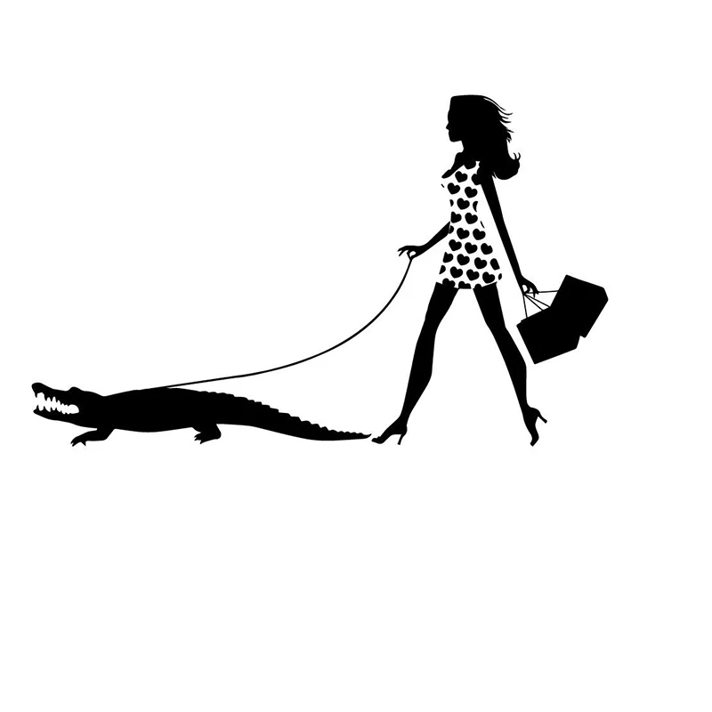15*9.2cm Woman Walking Pet Alligator Decal Speshuls Fashion Window Bumper Sticker Car Beauty Temptation Body Car Stickers Decals
15*9.2cm Woman Walking Pet Alligator Decal Speshuls Fashion Window Bumper Sticker Car Beauty Temptation Body Car Stickers Decals