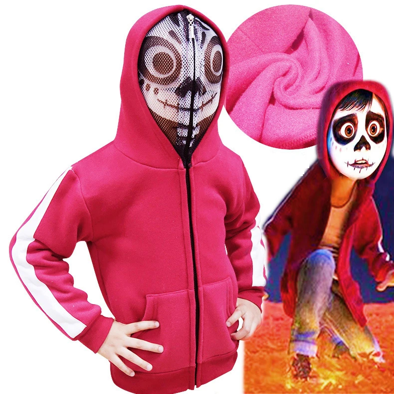 Movie Coco Miguel Hoodie Cosplay Costume Autumn Winter Thicken Sweater Boys Girls Kids Hooded Sweatshirts Zipper Coat Jacket
Movie Coco Miguel Hoodie Cosplay Costume Autumn Winter Thicken Sweater Boys Girls Kids Hooded Sweatshirts Zipper Coat Jacket