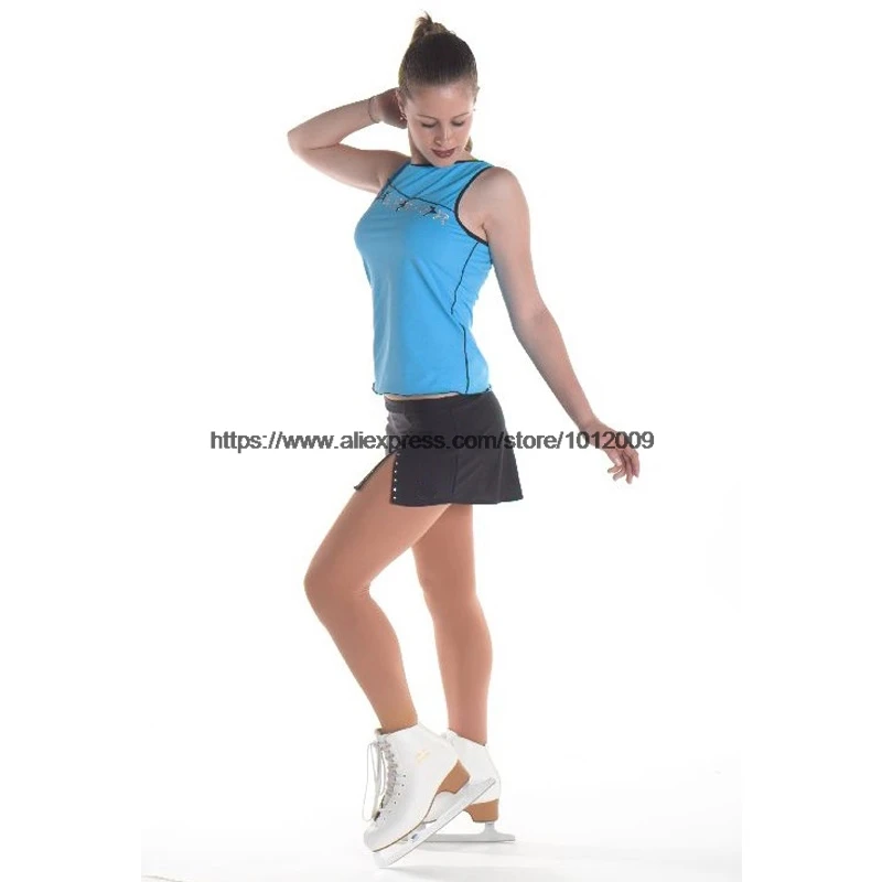 Ice Skating Figure Skating Training Dress Gymnastics Adult Girl Short Skirt Performance Competition Polyamide 4