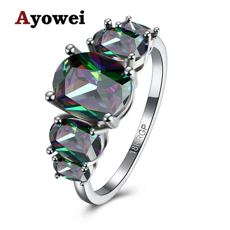 Ayowei Special Beautiful Fashion Cubic Zirconia Multicolor Crystal Jewelry For Women silver Rings Size #6#7#8 JR2149A
Ayowei Special Beautiful Fashion Cubic Zirconia Multicolor Crystal Jewelry For Women silver Rings Size #6#7#8 JR2149A