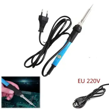 60W Adjustable Temperature Controlled Soldering Iron Welding Iron with Switch EU Plug (Blue)
60W Adjustable Temperature Controlled Soldering Iron Welding Iron with Switch EU Plug (Blue)