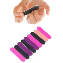 Limes à ongles papier de verre rond Double face ongles Art conseils manucure pour Salon usage domestique(China)