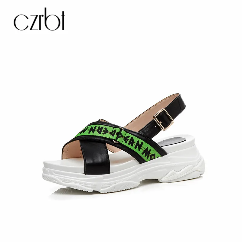 CZRBT Handmade Fashion Thick Bottom Sandals Women Summer Casual Slip On Ladies Flat Shoes Genuine Leather Open Toe Women Shoes
CZRBT Handmade Fashion Thick Bottom Sandals Women Summer Casual Slip On Ladies Flat Shoes Genuine Leather Open Toe Women Shoes