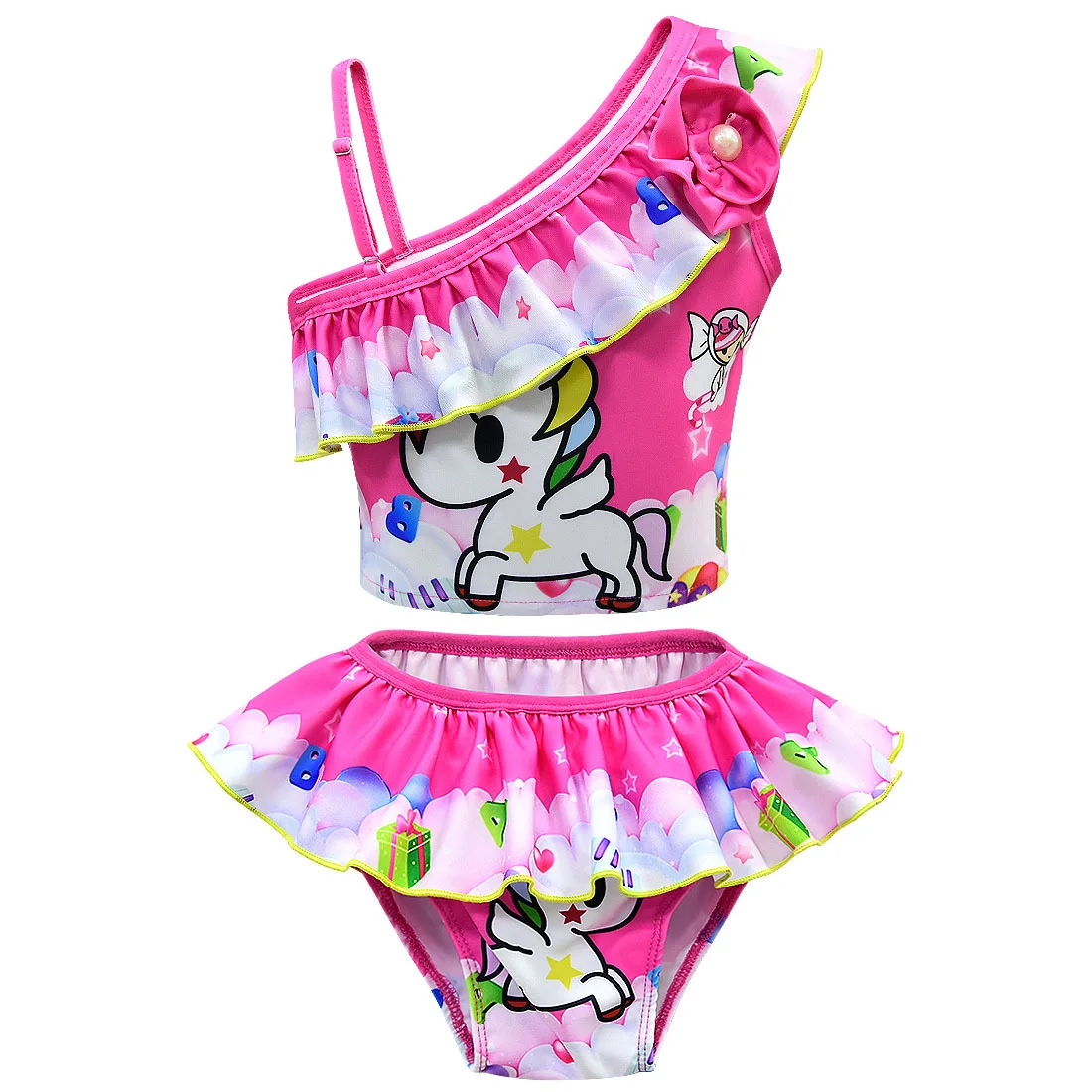 Toddler Girls Unicorn Swimsuit Two Pieces Swimwear Kids Children Ruffle Cartoon Print Bandage Swimwear Bathing Suit Bikini Set
Toddler Girls Unicorn Swimsuit Two Pieces Swimwear Kids Children Ruffle Cartoon Print Bandage Swimwear Bathing Suit Bikini Set