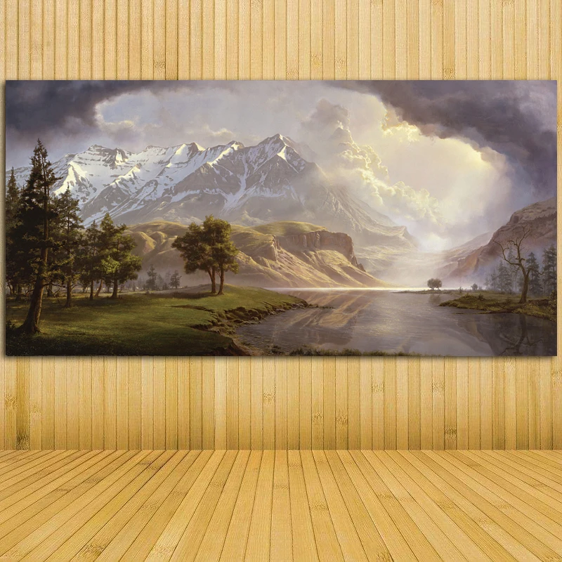 Canvas Painting Modern Wall Art Landscape Mountain and Lake Seaside City Scenery Painting Wall Pictures for Living Room Cuadros
Canvas Painting Modern Wall Art Landscape Mountain and Lake Seaside City Scenery Painting Wall Pictures for Living Room Cuadros