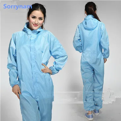 Anti-static jumpsuit hooded without shoes sterile clothes dust-free work dust-proof protective clothing
Anti-static jumpsuit hooded without shoes sterile clothes dust-free work dust-proof protective clothing