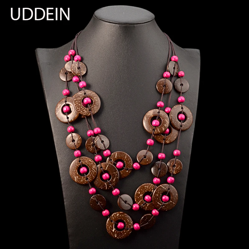 UDDEIN Bohemia Statement Necklace For Women Multi Layer Beads Wood Pendant Long Necklace Vintage Boho Jewelry Handmade Collar
UDDEIN Bohemia Statement Necklace For Women Multi Layer Beads Wood Pendant Long Necklace Vintage Boho Jewelry Handmade Collar