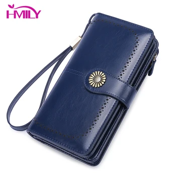HMILY Genuine Leather Women Long Wallet Wrist Day Clutches Money Bags Brand Purse Cowskin Designer Card Holder Ladies Handy Bag
HMILY Genuine Leather Women Long Wallet Wrist Day Clutches Money Bags Brand Purse Cowskin Designer Card Holder Ladies Handy Bag
