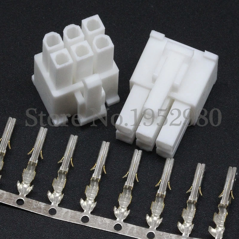 30 Set 4.2mm Connector PC Computer Graphics Card Power Plug 6Pin 5557 Male Housing with Terminals White
30 Set 4.2mm Connector PC Computer Graphics Card Power Plug 6Pin 5557 Male Housing with Terminals White