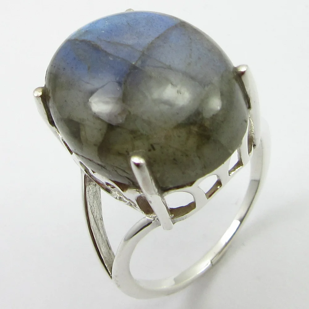 Solid Silver Cheapest Shipping Cab Labradorite Finger Ring Sz 7.75 Unique Designed
Solid Silver Cheapest Shipping Cab Labradorite Finger Ring Sz 7.75 Unique Designed