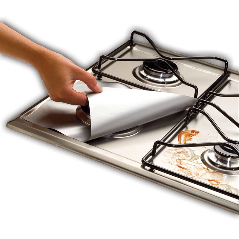 4pcs/lot Reusable Aluminum Foil Gas Stove Protectors Cover/Liner Eco-Friendly Reusable Non Stick Gas Stove Mats
4pcs/lot Reusable Aluminum Foil Gas Stove Protectors Cover/Liner Eco-Friendly Reusable Non Stick Gas Stove Mats
