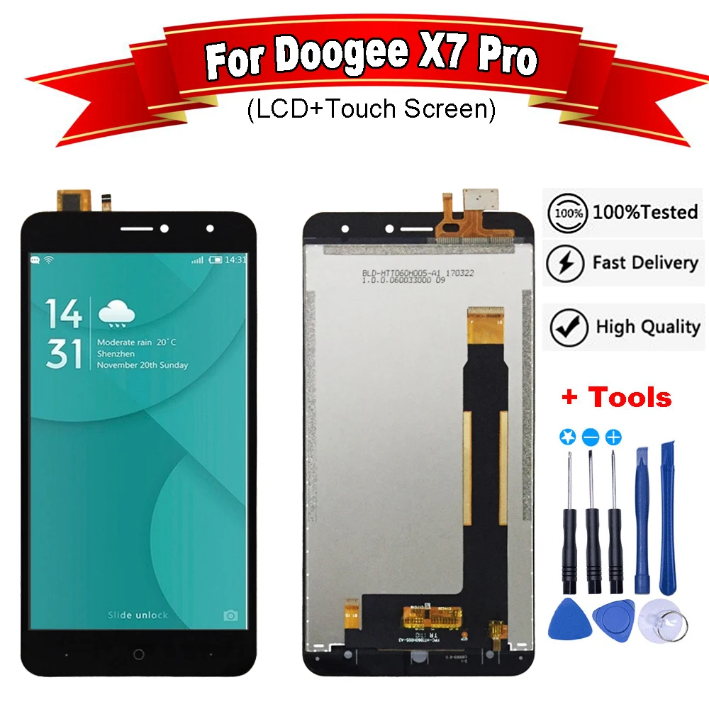 6.0"inch For Doogee X7 Pro LCD Display and Touch Screen Screen Digitizer Assembly Replacement For x7 lcd +free tools
6.0"inch For Doogee X7 Pro LCD Display and Touch Screen Screen Digitizer Assembly Replacement For x7 lcd +free tools