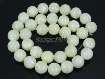 Natural White Mother Of Pearl MOP Stones 12mm Smooth Roundr Loose Beads 15'' Strand for Jewelry Making Crafts 5 Strands/Pack
Natural White Mother Of Pearl MOP Stones 12mm Smooth Roundr Loose Beads 15'' Strand for Jewelry Making Crafts 5 Strands/Pack