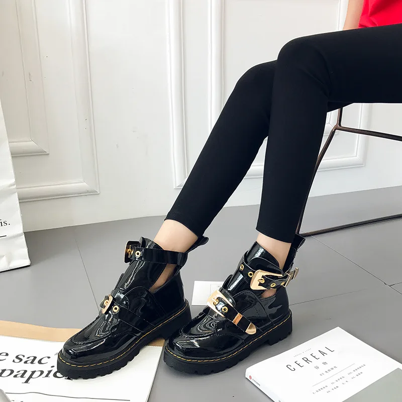 Masorini Gold Silver Buckle Ankle Boots for Women Fashion Low Heel Shoes Women Motorcycle Boots Spring Autumn Boots Women W-255
Masorini Gold Silver Buckle Ankle Boots for Women Fashion Low Heel Shoes Women Motorcycle Boots Spring Autumn Boots Women W-255