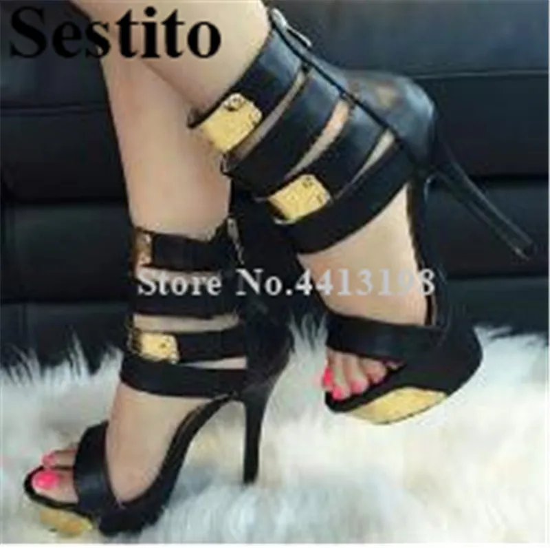 2019 European Fashion Ankle Strap Metal Summer Stiletto Heel Sandals Platform Peep Toe Cover Heel Zip Sandals Party Women Shoes
2019 European Fashion Ankle Strap Metal Summer Stiletto Heel Sandals Platform Peep Toe Cover Heel Zip Sandals Party Women Shoes