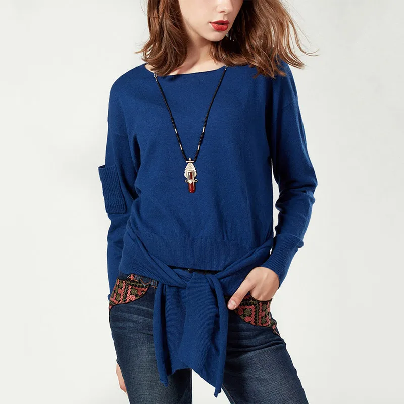 CLEARANCE ARTKA 2018 Autumn New Women Solid Pullovers Lace Up Needle Elegant Sweater Female SA10173Q
CLEARANCE ARTKA 2018 Autumn New Women Solid Pullovers Lace Up Needle Elegant Sweater Female SA10173Q