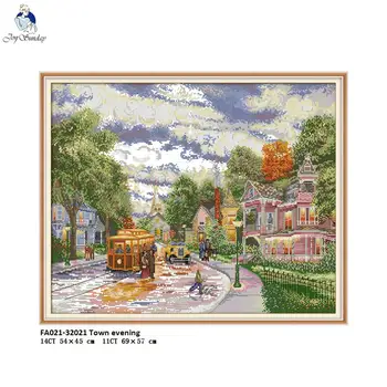 Joy Sunday Cross-stitch Kits,DIY Hand Cross Stitch,Set Embroidery Suit,Small Town Evening Enough Patterns Canvas for Embroidery
Joy Sunday Cross-stitch Kits,DIY Hand Cross Stitch,Set Embroidery Suit,Small Town Evening Enough Patterns Canvas for Embroidery