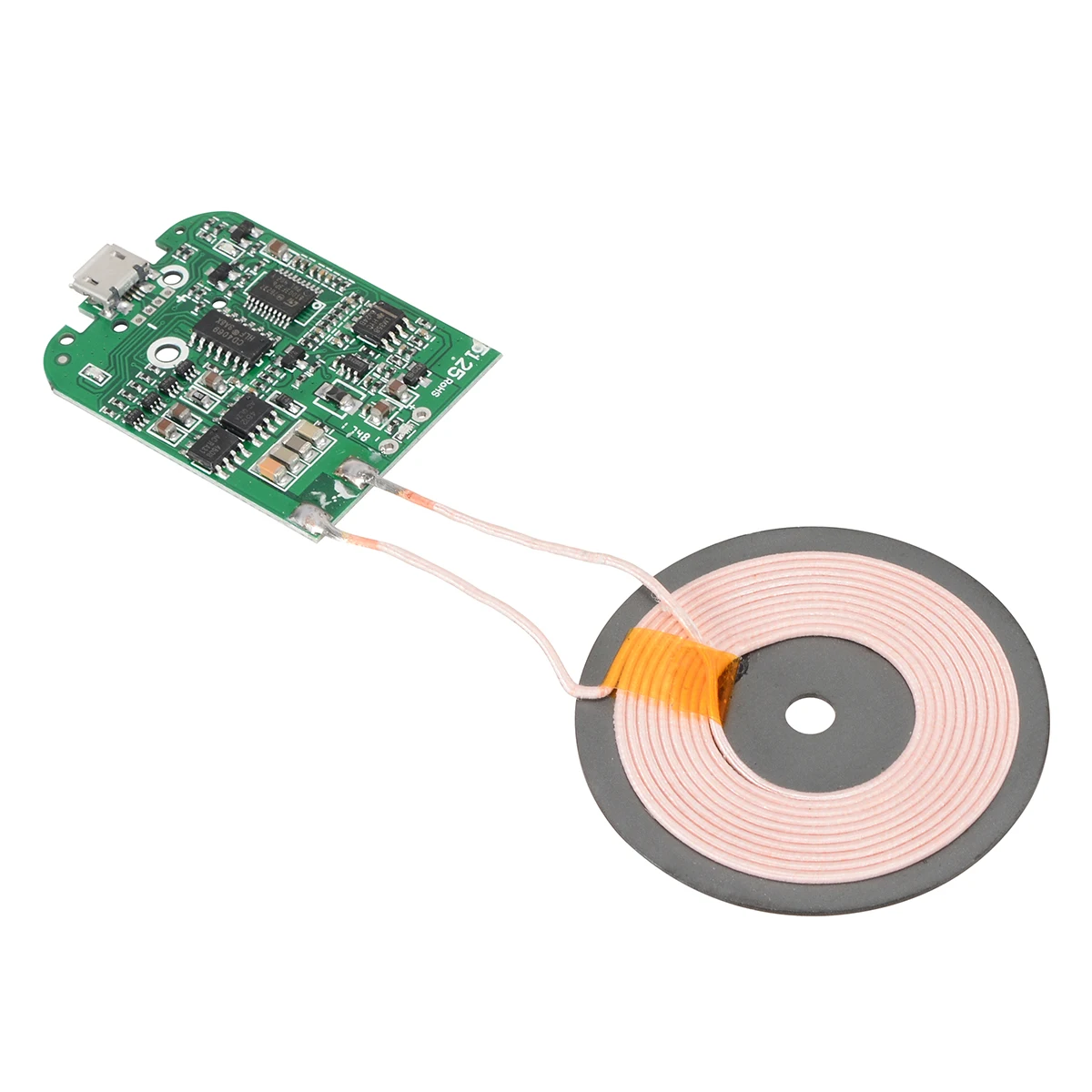 New Qi Fast Wireless Charger PCBA Circuit Board Transmitter Module + Coil Charging Qi Wireless Charging Standard