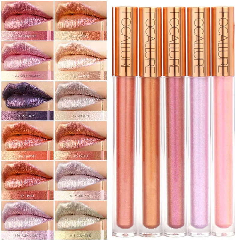 FOCALLURE Bright 12 Colors Metallic Matte lipstick Waterproof Long Lasting Moisturizing Liquid Lip Gloss Makeup Cosmetics
FOCALLURE Bright 12 Colors Metallic Matte lipstick Waterproof Long Lasting Moisturizing Liquid Lip Gloss Makeup Cosmetics