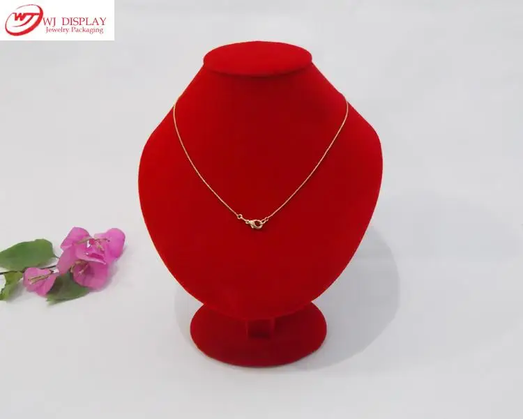 Higher Portable Red/White/Beige Velvet Jewelry Display Neck Form Mannequin Bust For Pendant Necklace Chain Stand Holder Rack Set 
Higher Portable Red/White/Beige Velvet Jewelry Display Neck Form Mannequin Bust For Pendant Necklace Chain Stand Holder Rack Set