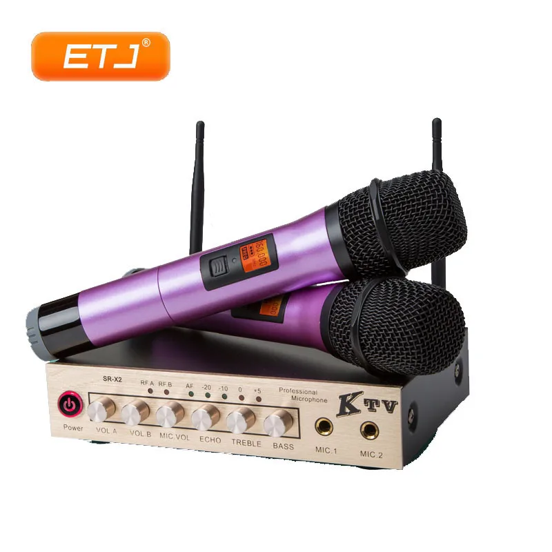 UHF Microphone Wireless 2 Channel Handheld Mix Audio Mixer Treble Bass Reverb Function Audio Console
UHF Microphone Wireless 2 Channel Handheld Mix Audio Mixer Treble Bass Reverb Function Audio Console