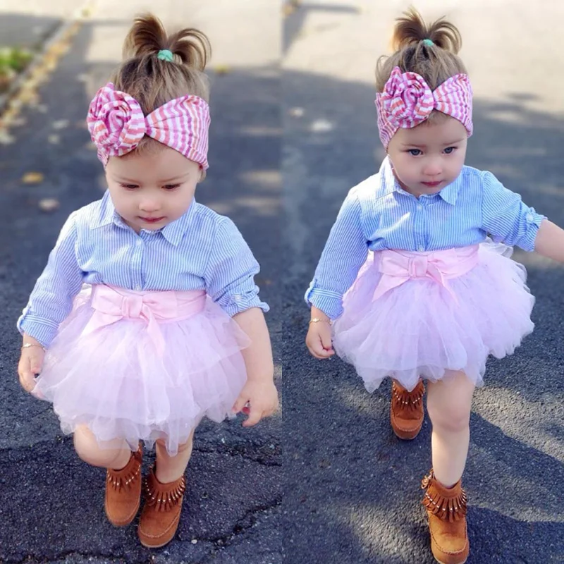 Baby Girls Clothing Sets 2018 New Summer Fashion Style T-shirt Top Striped+Lace Tutu Skirt Bow 2pcs Outfits Girls Clothes Sets
Baby Girls Clothing Sets 2018 New Summer Fashion Style T-shirt Top Striped+Lace Tutu Skirt Bow 2pcs Outfits Girls Clothes Sets