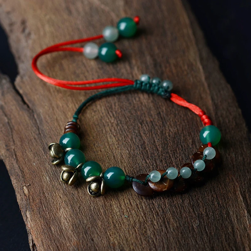 Vintage Copper Flower Anklets For Woman Green Stone Ball Aventurine Rope Chain Ethnic femme Fashion Jewelry New Arrival 2017
Vintage Copper Flower Anklets For Woman Green Stone Ball Aventurine Rope Chain Ethnic femme Fashion Jewelry New Arrival 2017