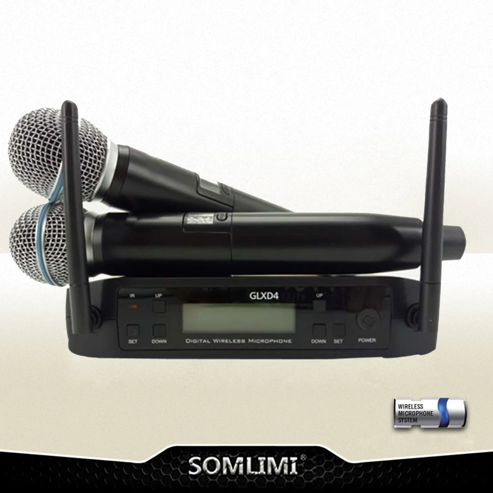 Good voice GLXD4 true U segment FM wireless microphone 1 stage performance wedding KTV dedicated.
Good voice GLXD4 true U segment FM wireless microphone 1 stage performance wedding KTV dedicated.