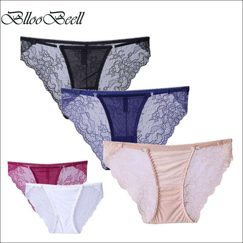 BllooBeell Solid Low Waist Women Underwear Panties Sexy Lace Transparent Bikini Briefs Lady T-String Hip Hollow Size M/L 3pieces
BllooBeell Solid Low Waist Women Underwear Panties Sexy Lace Transparent Bikini Briefs Lady T-String Hip Hollow Size M/L 3pieces