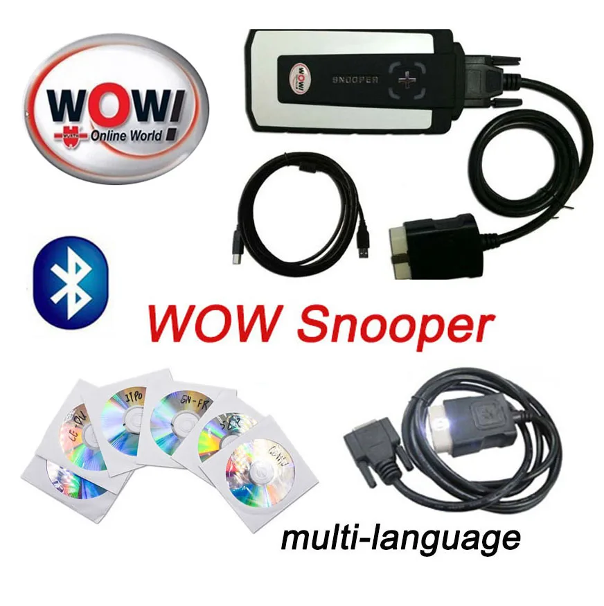 WOW SNOOPER V5.008 R2/2016.0 software with Bluetooth pcb optional vd ds150e cdp for delphis Cars Trucks scanner diagnostic tool
WOW SNOOPER V5.008 R2/2016.0 software with Bluetooth pcb optional vd ds150e cdp for delphis Cars Trucks scanner diagnostic tool